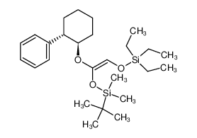 {(1S,2R)-2-[(Z)-1-(tert-Butyl-dimethyl-silanyloxy)-2-triethylsilanyloxy-vinyloxy]-cyclohexyl}-benzene_199433-91-5