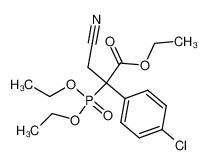 2-(4-Chloro-phenyl)-3-cyano-2-(diethoxy-phosphoryl)-propionic acid ethyl ester_199437-04-2