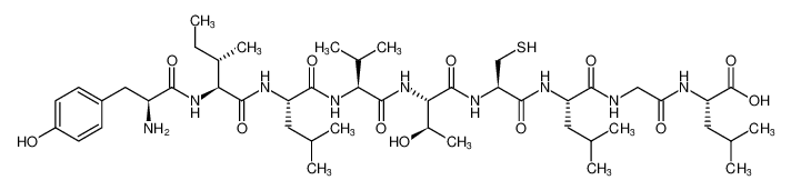 L-tyrosyl-L-isoleucyl-L-leucyl-L-valyl-L-threonyl-L-cysteinyl-L-leucylglycyl-L-leucine_199451-06-4