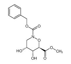 (4R,5R,6R)-4,5-Dihydroxy-[1,2]oxazinane-2,6-dicarboxylic acid 2-benzyl ester 6-methyl ester_199465-73-1