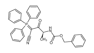 (4S)-4-(benzyloxycarbonylamino)-3-oxo-2-(triphenylphosphoranylidene)pentanenitrile_199467-15-7