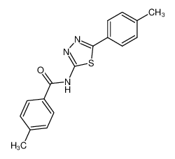 4-Methyl-N-(5-p-tolyl-[1,3,4]thiadiazol-2-yl)-benzamide_19948-86-8