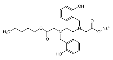 sodium N-(2-hydroxybenzyl)-N-(2-((2-hydroxybenzyl)(2-oxo-2-(pentyloxy)ethyl)amino)ethyl)glycinate_199485-35-3