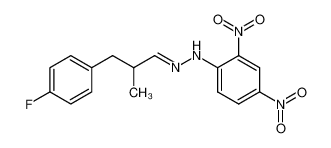 2-(4-Fluor-benzyl)propionaldehyd-(2.4-dinitro-phenylhydrazon)_1995-84-2