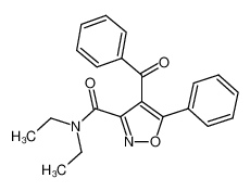 4-benzoyl-5-phenyl-isoxazole-3-carboxylic acid diethylamide_19950-04-0
