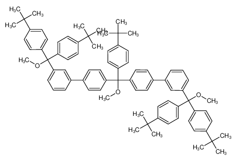 4',4''-((4-(tert-butyl)phenyl)(methoxy)methylene)bis(3-(bis(4-(tert-butyl)phenyl)(methoxy)methyl)-1,1'-biphenyl)_199537-34-3