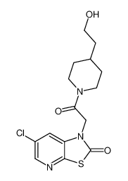 6-chloro-1-(2-(4-(2-hydroxyethyl)piperidin-1-yl)-2-oxoethyl)thiazolo[5,4-b]pyridin-2(1H)-one_199538-74-4