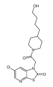 6-chloro-1-(2-(4-(4-hydroxybutyl)piperidin-1-yl)-2-oxoethyl)thiazolo[5,4-b]pyridin-2(1H)-one_199539-23-6