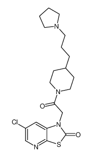 Piperidine,1-[(6-chloro-2-oxothiazolo[5,4-b]pyridin-1(2H)-yl)acetyl]-4-[3-(1-pyrrolidinyl)propyl]-_199539-45-2