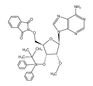 2-[(2R,3R,4R,5R)-5-(6-Amino-purin-9-yl)-3-(tert-butyl-diphenyl-silanyloxy)-4-methoxy-tetrahydro-furan-2-ylmethoxy]-isoindole-1,3-dione_199581-52-7
