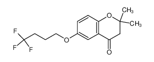 2,2-dimethyl-6-(4,4,4-trifluorobutoxy)chroman-4-one_199586-76-0