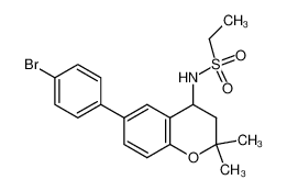 6-(4-Bromophenyl)-4-N-ethylsulfonylamino-2,2-dimethylchroman_199586-79-3