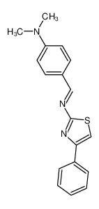N,N-dimethyl-4-[(4-phenyl-1,3-thiazol-2-yl)iminomethyl]aniline_19959-14-9