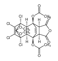 (1α,2β,3α,6α,7β,8α,11β,12β)-1,8-diacetyl-3,4,5,6-tetrachloro-13,13-dimethoxytetracyclo[6.2.2.13,6.02,7]trideca-4,9-diene-11,12-dicarboxylic anhydride_199594-26-8
