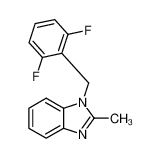 1-[(2,6-difluorophenyl)methyl]-2-methylbenzimidazole_199594-68-8