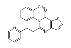 2-(2-(pyridin-2-yl)ethyl)-3-(o-tolyl)thieno[3,2-d]pyrimidin-4(3H)-one_199599-51-4