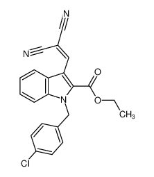 ethyl 1-(4-chlorobenzyl)-3-(2,2-dicyanovinyl)-1H-indole-2-carboxylate_199604-39-2
