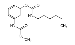[3-(methoxycarbonylamino)phenyl] N-hexylcarbamate_19961-82-1