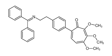 7-(4-(2-((diphenylmethylene)amino)ethyl)phenyl)-2,3,4-trimethoxycyclohepta-2,4,6-trien-1-one_199610-38-3