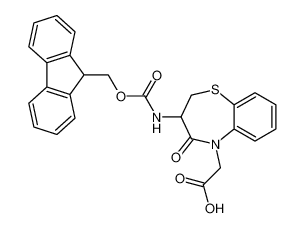 1,5-Benzothiazepine-5(2H)-acetic acid,3-[[(9H-fluoren-9-ylmethoxy)carbonyl]amino]-3,4-dihydro-4-oxo-_199613-89-3