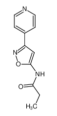 N-(3-Pyridin-4-yl-isoxazol-5-yl)-propionamide_19962-99-3