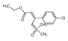 Dimethylsulfoxonium-3-aethoxycarbonyl-2-(4-chlor-phenyl)-allylid_19966-66-6