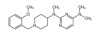 N2-(1-(2-methoxybenzyl)piperidin-4-yl)-N2,N4,N4-trimethylpyrimidine-2,4-diamine_199667-18-0