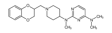 N2-(1-((2,3-dihydrobenzo[b][1,4]dioxin-2-yl)methyl)piperidin-4-yl)-N2,N4,N4-trimethylpyrimidine-2,4-diamine_199667-37-3