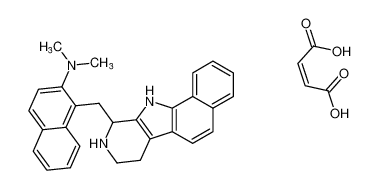 N,N-dimethyl-1-((8,9,10,11-tetrahydro-7H-benzo[g]pyrido[3,4-b]indol-10-yl)methyl)naphthalen-2-amine maleate_199673-83-1
