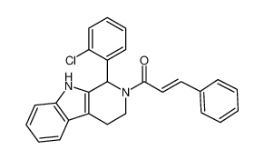 (E)-1-(1-(2-chlorophenyl)-1,3,4,9-tetrahydro-2H-pyrido[3,4-b]indol-2-yl)-3-phenylprop-2-en-1-one_199675-44-0