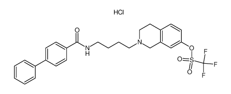 N-(4-(4-Phenylbenzoylamino)butyl)-7-trifluoromethylsulfonyloxy 1,2,3,4-tetrahydroisoquinoline, Hydrochloride_199676-50-1