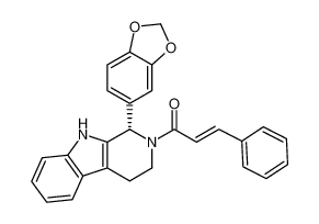 (S,E)-1-(1-(benzo[d][1,3]dioxol-5-yl)-1,3,4,9-tetrahydro-2H-pyrido[3,4-b]indol-2-yl)-3-phenylprop-2-en-1-one_199677-27-5