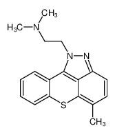 N,N-dimethyl-2-(5-methyl-1H-thiochromeno[4,3,2-cd]indazol-1-yl)ethan-1-amine_199724-34-0