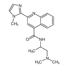 N-(1-(dimethylamino)propan-2-yl)-2-(1-methyl-1H-imidazol-2-yl)quinoline-4-carboxamide_199728-48-8