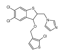 1-((5,6-dichloro-3-((2-chlorothiophen-3-yl)methoxy)-2,3-dihydrobenzo[b]thiophen-2-yl)methyl)-1H-imidazole_199731-29-8