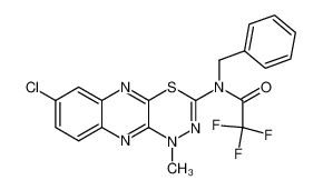 N-Benzyl-N-(6-chloro-1-methyl-1H-4-thia-1,2,9,10-tetraaza-anthracen-3-yl)-2,2,2-trifluoro-acetamide_199737-50-3