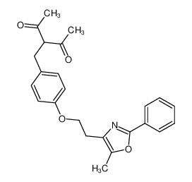 3-[4-[2-(5-Methyl-2-phenyl-4-oxazolyl)ethoxy]benzyl]pentane-2,4-dione_199794-76-8