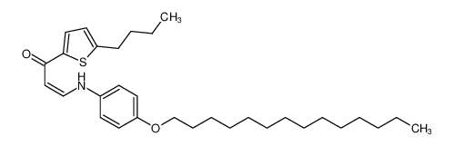 2-Propen-1-one,1-(5-butyl-2-thienyl)-3-[[4-(tetradecyloxy)phenyl]amino]-, (Z)-_199795-42-1