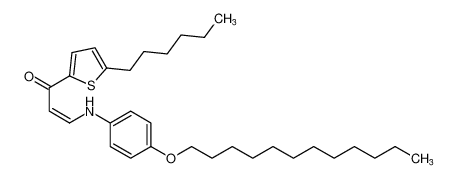 (Z)-3-((4-(dodecyloxy)phenyl)amino)-1-(5-hexylthiophen-2-yl)prop-2-en-1-one_199795-54-5