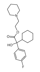 Cyclohexyl-(4-fluor-phenyl)-glykolsaeure-(2-piperidino-ethylester)_1998-45-4