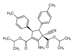 rel-diisopropyl (3R,4R,5R)-2-amino-3-cyano-4,5-di-p-tolylcyclopent-1-ene-1,3-dicarboxylate_199802-23-8
