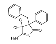 5-amino-3-benzyl-4,4-dichloro-3-phenyl-3,4-dihydro-pyrrol-2-one_19984-82-8