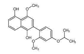 2-(4-isopropoxy-2-methoxyphenyl)-4-methoxynaphthalene-1,5-diol_199858-32-7