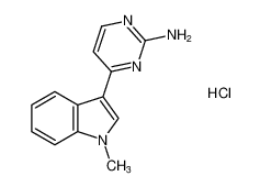 4-(1-methyl-1H-indol-3-yl)pyrimidin-2-amine hydrochloride_199865-37-7