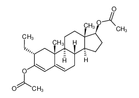 3,17β-Diacetoxy-2α-ethyl-androsta-3,5-dien_19990-54-6