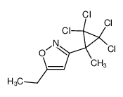 5-Ethyl-3-(2,2,3,3-tetrachloro-1-methyl-cyclopropyl)-isoxazole_199917-25-4