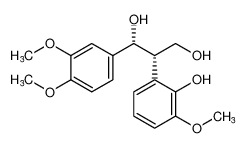 rel-(1R,2S)-1-(3,4-dimethoxyphenyl)-2-(2-hydroxy-3-methoxyphenyl)propane-1,3-diol_199919-95-4