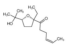 (Z)-1-[(2S,5R)-2-Ethyl-5-(1-hydroxy-1-methyl-ethyl)-tetrahydro-furan-2-yl]-hex-4-en-1-one_199927-01-0