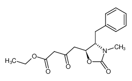 (4S,5S)-(-)-5-(3-ethoxycarbonyl-2-oxo)propyl-3-(N-methyl)-4-benzyl-2-oxazolidinone_199927-20-3