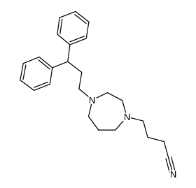 4-(4-(3,3-diphenylpropyl)-1,4-diazepan-1-yl)butanenitrile_199937-27-4